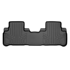SMARTLINER Custom Fit Floor Mats 2nd Row Liner Black Compatible With 2014-2019 Toyota Highlander (SB0152)