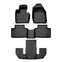 Load image into Gallery viewer, SMARTLINER Custom Fit Floor Mats 3 Row Liner Set Black Compatible With 2020-2023 Volvo XC90 (SA0223/B0633/C0633)