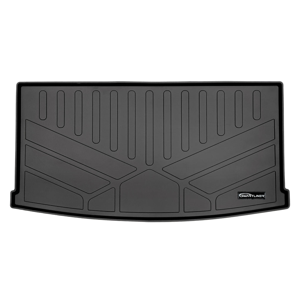 SMARTLINER All Weather Custom Fit Cargo Trunk Liner Floor Mat Behind 3rd Row Black Compatible With 2018-2022 Volkswagen Atlas (SE0300)