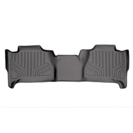 SMARTLINER Custom Fit Floor Mats 2nd Row Liner Grey Compatible With 2007-2014 Cadillac Escalade (SB2099)
