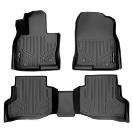 SMARTLINER Custom Fit All Weather Protection Black 2 Row Floor Liners Compatible With 2016-2023 Mazda CX-9 (SA0257/B0257)
