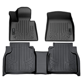 SMARTLINER Custom Fit All Weather Protection Protection Black 2 Row Floor Mat Liner Set Compatible With 2023-2024 BMW XM (SA0420/B0707)