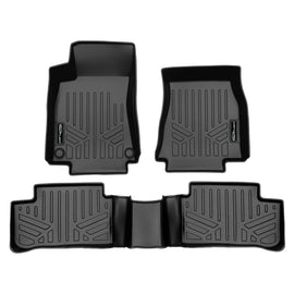 SMARTLINER Custom Fit All Weather Protection Black 2 Row Floor Mat Liner Set Compatible With 2020-2023 Mercedes-Benz CLA Class (SA0671/B0671)