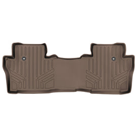SMARTLINER Custom Fit Floor Mats 2nd Row Liner Tan Compatible With 2016-2022 Honda Pilot (SB1200)
