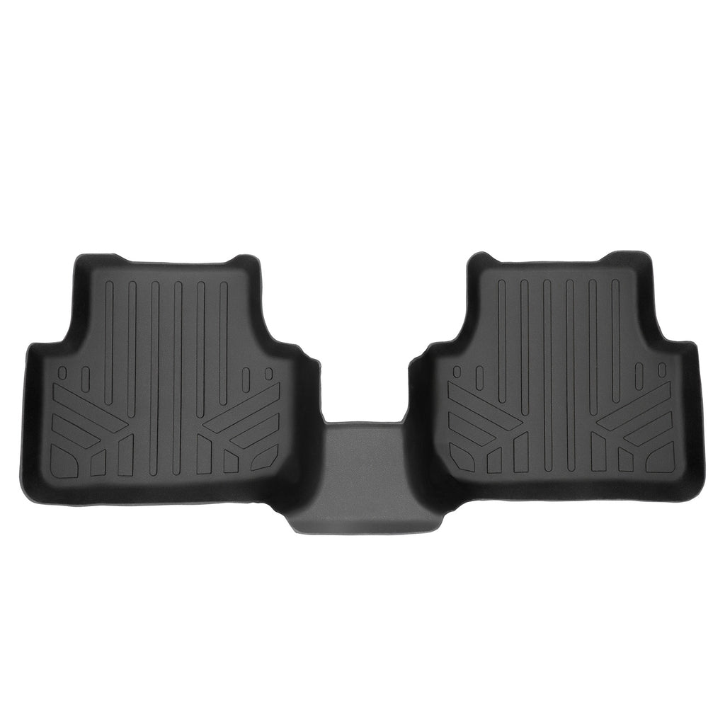 SMARTLINER Custom Fit Floor Mats 2nd Row Liner Black Compatible With 2019-2024 Volkswagen Jetta (SB0429)