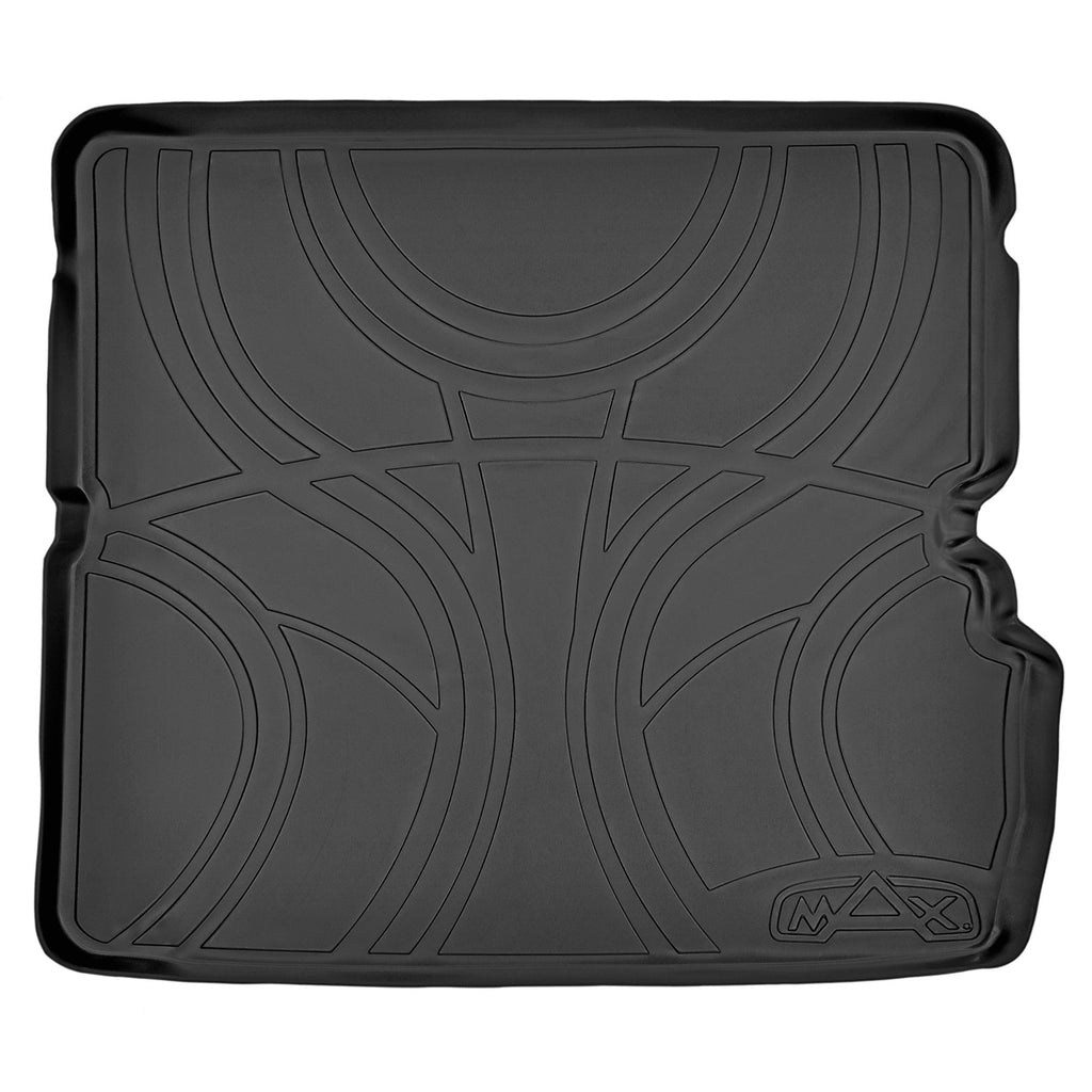 SMARTLINER All Weather Custom Fit Cargo Trunk Liner Floor Mat Behind 2nd Row Black Compatible With 2009-2015 Honda Pilot (SD0036)