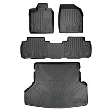 Load image into Gallery viewer, SMARTLINER Custom Fit Floor Mats 2 Rows and Cargo Liner Set Black Compatible With 2008-2013 Toyota Highlander Hybrid Only (SA0037/B0037/D0057)