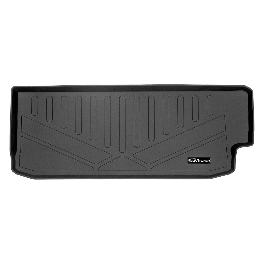 SMARTLINER All Weather Custom Fit Cargo Trunk Liner Floor Mat Behind 3rd Row Black Compatible With 2019-2023 Subaru Ascent with Subwoofer (SE0377)