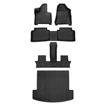 Load image into Gallery viewer, SMARTLINER Custom Fit All Weather Protection Black 3 Row Floor Liners &amp; Cargo Liner behind the 2nd Row Seats Compatible With 2024-2025 Hyundai Santa Fe (SA0742/B0742/C0742/D0742)