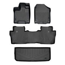 Load image into Gallery viewer, SMARTLINER Floor Mats and Cargo Liner Behind 3rd Row Set Compatible With 2016-2022 Pilot (SA0200/B0200/E0219)