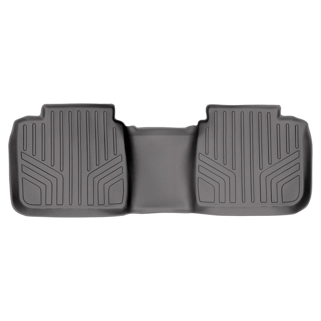 SMARTLINER Custom Fit Floor Mats 2nd Row Liner Grey Compatible With 2012-2017 Toyota Camry (SB2102)