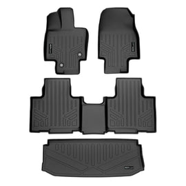 SMARTLINER 2 Row Floor Mats & Cargo Liner Behind 3rd Row Compatible With 2020-2022 Toyota Highlander (SA0500/B0522/E0515)