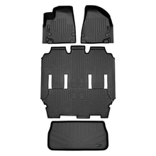 Load image into Gallery viewer, SMARTLINER Custom Fit Black 3 Row Liner Set &amp; Cargo Liner Behind 3rd Row Compatible With 2021-2024 Chrysler Pacifica &amp; Pacifica Hybrid (SA0648/B0291/E0232)