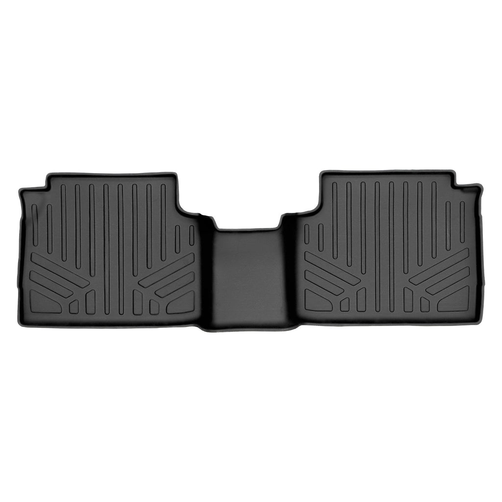 SMARTLINER All Weather Custom Fit Floor Mats 2nd Row Liner Black Compatible With 2020-2021 Ford Escape Hybrid Models Only (SB0505)