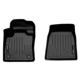 SMARTLINER Custom Fit All Weather 1st Row Black Floor Mat Liner Set Compatible With 2022-2023 Volvo C40 Recharge (SA0635)