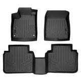 SMARTLINER Custom Fit All Weather Protection Black 2 Row Floor Liners Compatible With 2018-2022 Honda Accord Hybrid (SA0341/B0341-N1)