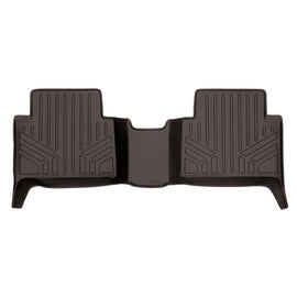 SMARTLINER Custom Fit Floor Mats 2nd Row Liner Cocoa Compatible With 2015-2022 Chevy Colorado / GMC Canyon Crew Cab (SB3164)