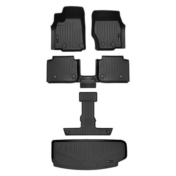 SMARTLINER All Weather Custom Fit Black 3 Rows And Cargo Liner