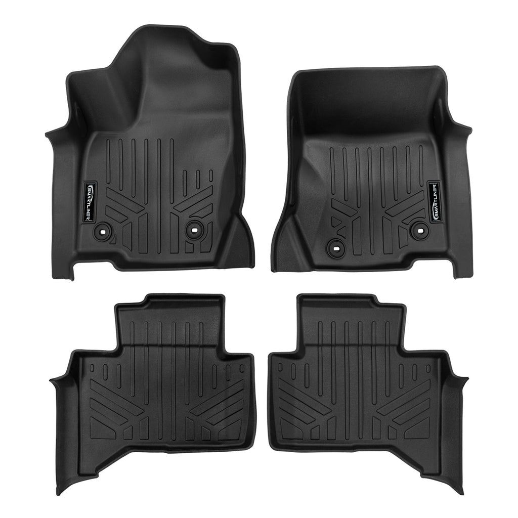 SMARTLINER Custom Fit All Weather Protection Black 2 Row Floor Liners Compatible With 2024-2025 Lexus GX (SA0750/B0750)