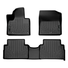 Load image into Gallery viewer, SMARTLINER Custom Fit All Weather Black 2 Row Floor Mat Liner Set Compatible With 2021-2023 Hyundai Santa Fe (SA0585/B0585)