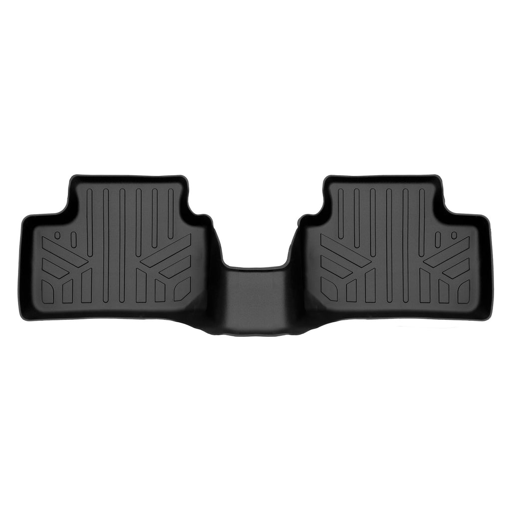 SMARTLINER Custom Fit All Weather 2nd Row Black Floor Mat Liners Compatible With 2021-2023 Volvo XC40 Recharge/ 2022-2023 Volvo C40 Recharge (SB0617)