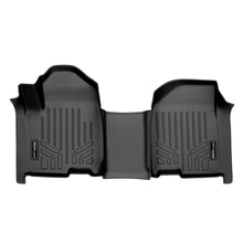 Load image into Gallery viewer, SMARTLINER Floor Mats 1st Row 1pc Liner Black Compatible With Vinyl Floor 19-21 Chevy Silverado / GMC Sierra 1500 With 1st Row Bench Seat (SA0458)