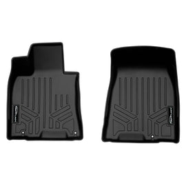 SMARTLINER All Weather Custom Fit Floor Mats 1st Row Liner Set Black Compatible With 2022-2025 Genesis GV70 (SA0630)