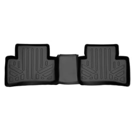 SMARTLINER Custom Fit All Weather 2nd Row Black Floor Mat Liners Compatible With 2022-2023 Toyota Corolla Cross (SB0598)