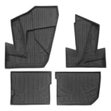 SMARTLINER All Weather Protection Custom Fit 2 Row Rugged Rubber Floor Liner Set Compatible With Polaris XP 4 1000 2024+ (UA0137/UB0137)
