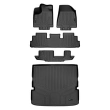 Load image into Gallery viewer, SMARTLINER Custom Fit Floor Mats 3 Rows and Cargo Liner Behind 2nd Row Set Black Compatible With 2022-2023 Nissan Pathfinder (SA0567/B0567/C0579/D0567)