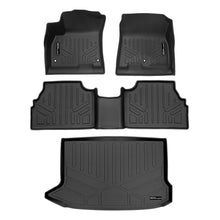 Load image into Gallery viewer, SMARTLINER All Weather Protection Custom Fit Floor Mats 2 Rows and Cargo Liner Set Black Compatible With 2018-2023 Hyundai Kona Electric (SA0689/B0689/D0371)
