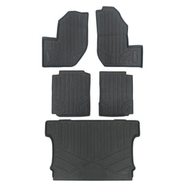 SMARTLINER Custom Fit All Weather Protection Black 2 Row UTV and Bed Liners Compatible With 2018-2025 Yamaha Wolverine RMA Models) (UA0124/UB0124/UK0124)