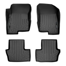Load image into Gallery viewer, SMARTLINER Custom Fit Floor Mats 2 Row Liner Set Black Compatible With 2017 Jeep Patriot with 1st Row Dual Driver Side Floor Hooks (SA0353/B0263)