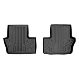 SMARTLINER Custom Fit Floor Mats 2nd Row Liner Black Compatible With 2007-2012 Jeep Patriot / Compass Old Body Style (SB0263)