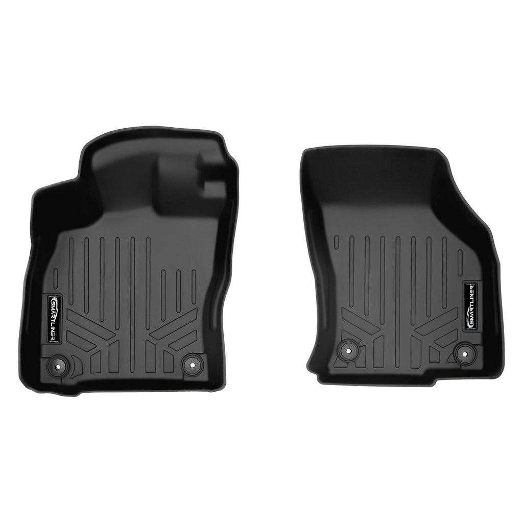 SMARTLINER Custom Fit All Weather Protection Black 1st Row Liners Compatible With 2019-2024 Volkswagen Arteon (SA0467)
