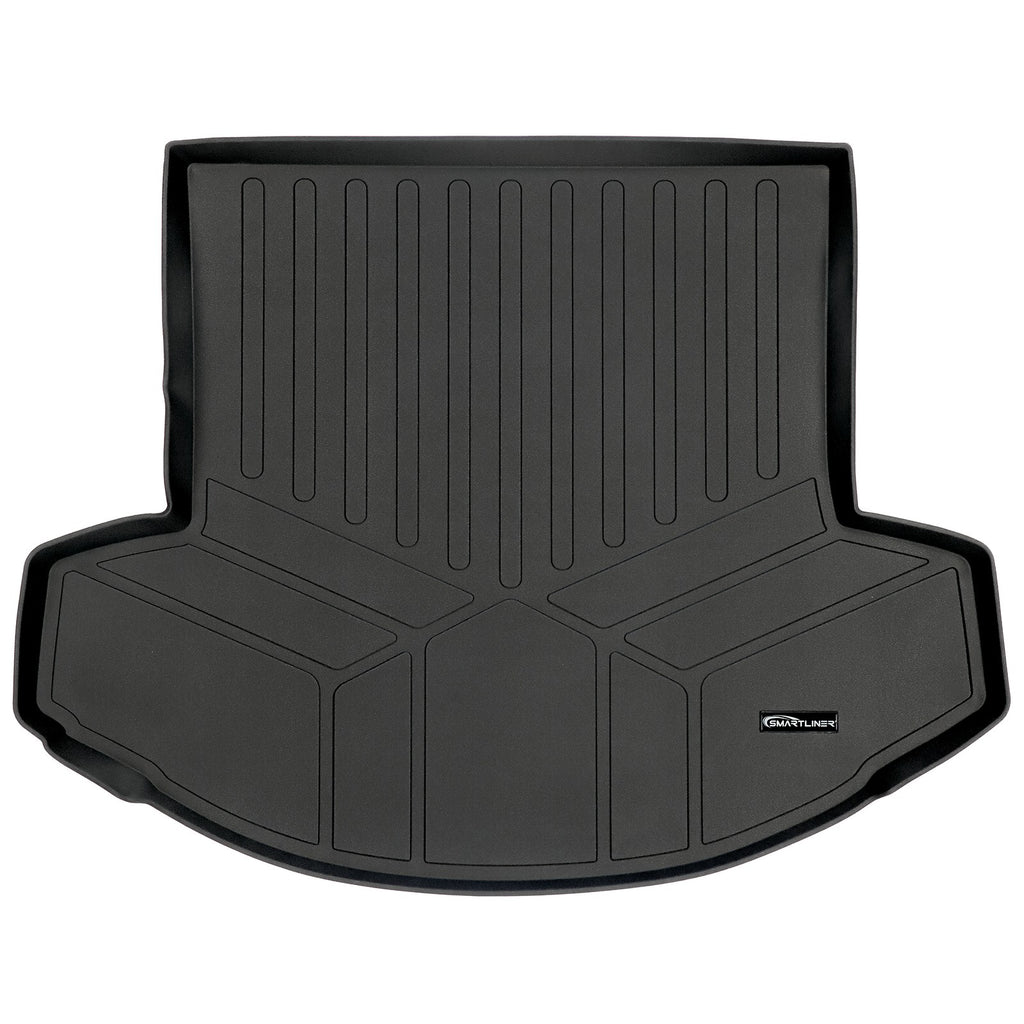 SMARTLINER Custom Fit All Weather Protection Black Cargo Liner behind the 2nd Row Seats Compatible With 2016-2023 Mazda CX-9 (SD0257)