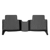 SMARTLINER Custom Fit Floor Mats 2nd Row Liner Black Compatible With 2015-2022 Chevy Colorado / GMC Canyon Crew Cab (SB0164)