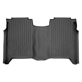 SMARTLINER Custom Fit Floor Mats 2nd Row Liner Black Compatible With 2004-2015 Nissan Titan Crew Cab (SB0275)
