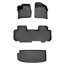 Load image into Gallery viewer, SMARTLINER Floor Mats 2 Rows - Cargo Liner Behind 3rd Row Set Black Compatible With 2018-2022 Chevrolet Traverse with 2nd Row Bench Seat (SA0343/B0343/E0343)