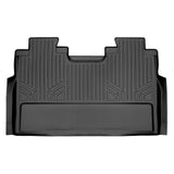 SMARTLINER Fit Floor Mats 2nd Row Liner Black Compatible With 2017-2022 Super Duty Crew with Vinyl Flooring and 2nd Row Bench Seat (SB0433)