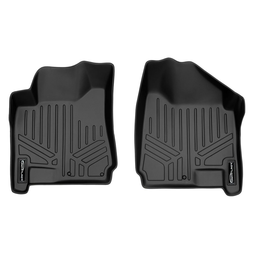 SMARTLINER Custom Fit All Weather Protection Black 1st Row Liners Compatible With 2010-2016 Cadillac SRX (SA0087)