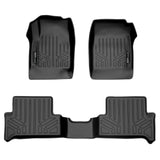 SMARTLINER Custom Fit Floor Mats 2 Row Liner Set Black Compatible With 2015-2022 Chevy Colorado Extended Cab / GMC Canyon Extended Cab (SA0164/B0227)