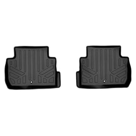 SMARTLINER Custom Fit All Weather 2nd Row Black Floor Mat Liners Compatible With 2018-2023 Kia Stinger (SB0554)