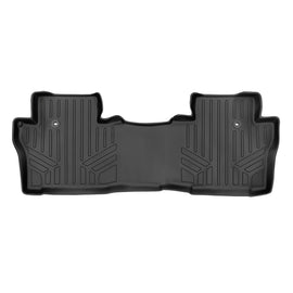 SMARTLINER Custom Fit Floor Mats 2nd Row Liner Black Compatible With 2016-2022 Honda Pilot (SB0200)