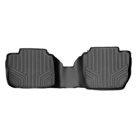 SMARTLINER Custom Fit Floor Mats 2nd Row Liner Black Compatible With 2010-2014 Subaru Outback/Legacy (SB0088)