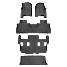Load image into Gallery viewer, SMARTLINER Floor Mats and Cargo Liner Set Black Compatible With 07-10 Expedition/Navigator with 2nd Row Bucket Seats (SA0346/B0303/C0184/E0183)
