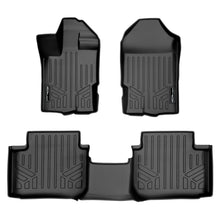 Load image into Gallery viewer, SMARTLINER Custom Floor Mats 2 Row Liner Set Black Compatible With Vinyl Flooring 2019-2021 Ford Ranger SuperCab (SA0454/B0455)