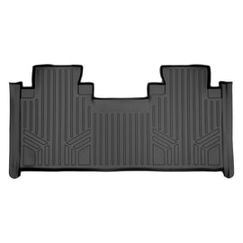 SMARTLINER Custom Fit Floor Mats 2nd Row Liner Black Compatible With 2015-2025 Ford F-150 SuperCab with 1st Row Bench Seat (SB0199)