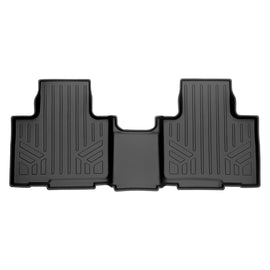 SMARTLINER Custom Fit Floor Mats 2nd Row Liner Black Compatible With 2020-2022 Toyota Highlander Hybrid Models Only (SB0522)