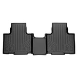 SMARTLINER Custom Fit Floor Mats 2nd Row Liner Black Compatible With 2020-2022 Toyota Highlander Hybrid Models Only (SB0522)